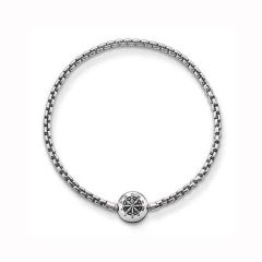 Thomas Sabo Oxidised Silver Karma Beads Bracelet
