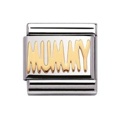 Nomination Mummy 18 ct Gold & Steel Composable Classic Charm