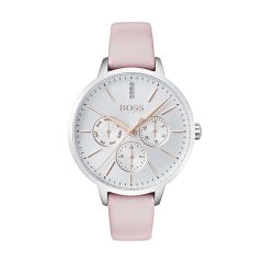 BOSS Watches Symphony Steel & Pink Leather 38MM Women's Watch