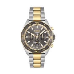 BOSS Watches Men's Stainless Steel & Gold Energy Chronograph Date Bracelet Strap Watch