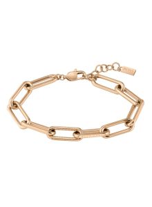 BOSS Jewellery Tessa Rose Gold Tone Link Bracelet