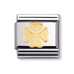 Nomination Composable Classic 18ct Gold Clover Charm