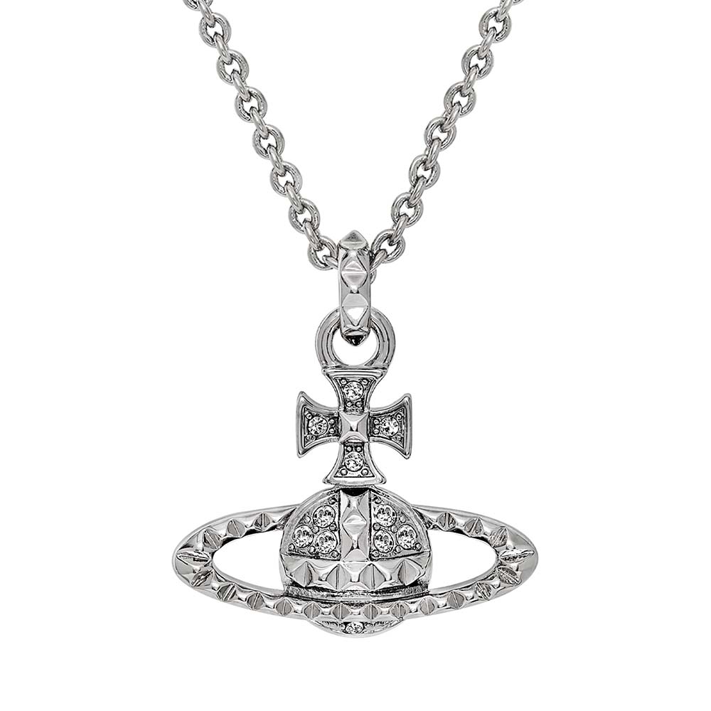 Vivienne Westwood Mayfair Bas-Relief Crystal & Silver-Tone Necklace - 1 Vivienne Westwood Mayfair Bas-Relief Crystal & Silver-Tone Necklace - 1