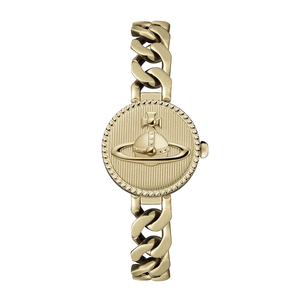 Vivienne Westwood Orb Button Gold-Plated Steel 25MM Watch