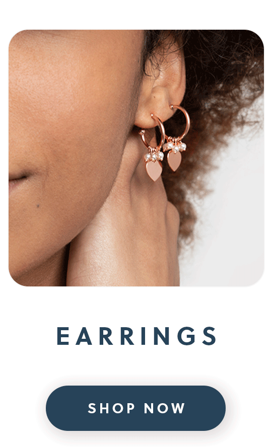 Nomination earrings with text earrings shop now