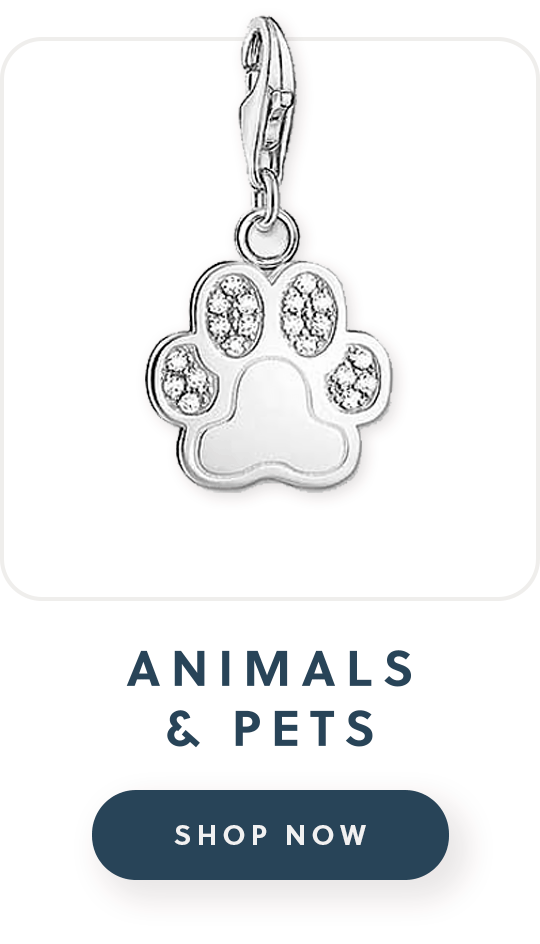A Thomas sabo paw charm with text animals and pets shop now